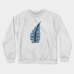 Blue Fern Leaf Crewneck Sweatshirt